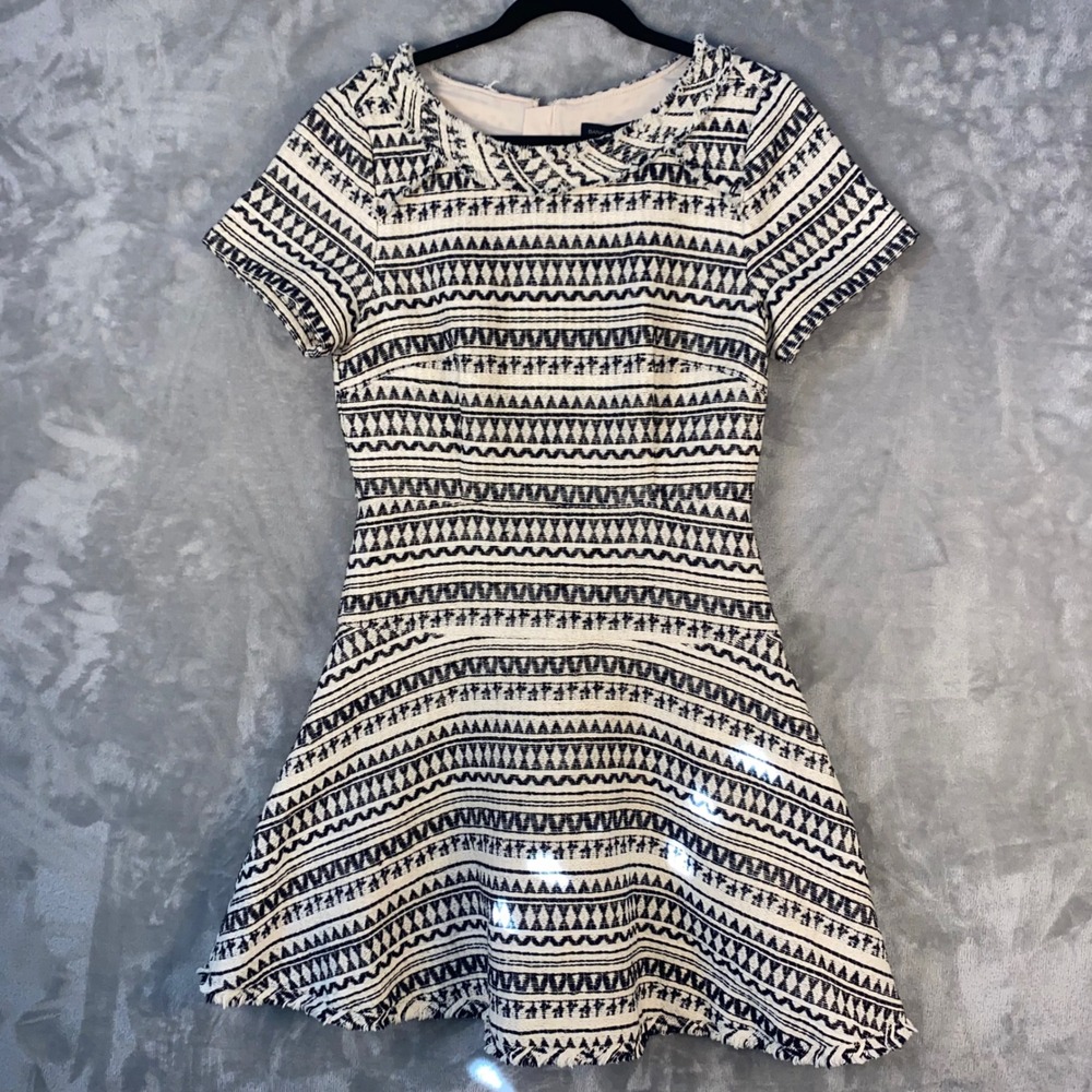 Banana Republic Textured‎ Geometric Tweed Short Sleeve Dress Size 8 NWT Gift
